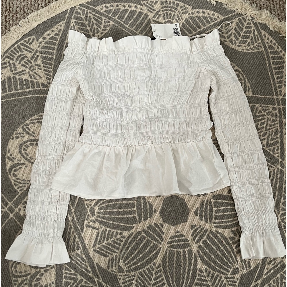 H&M brand new small white off the shoulder top
